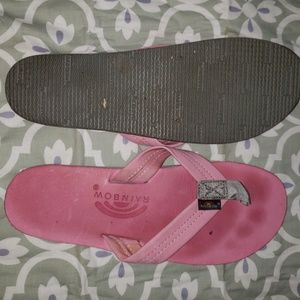 Pink rainbow sandals